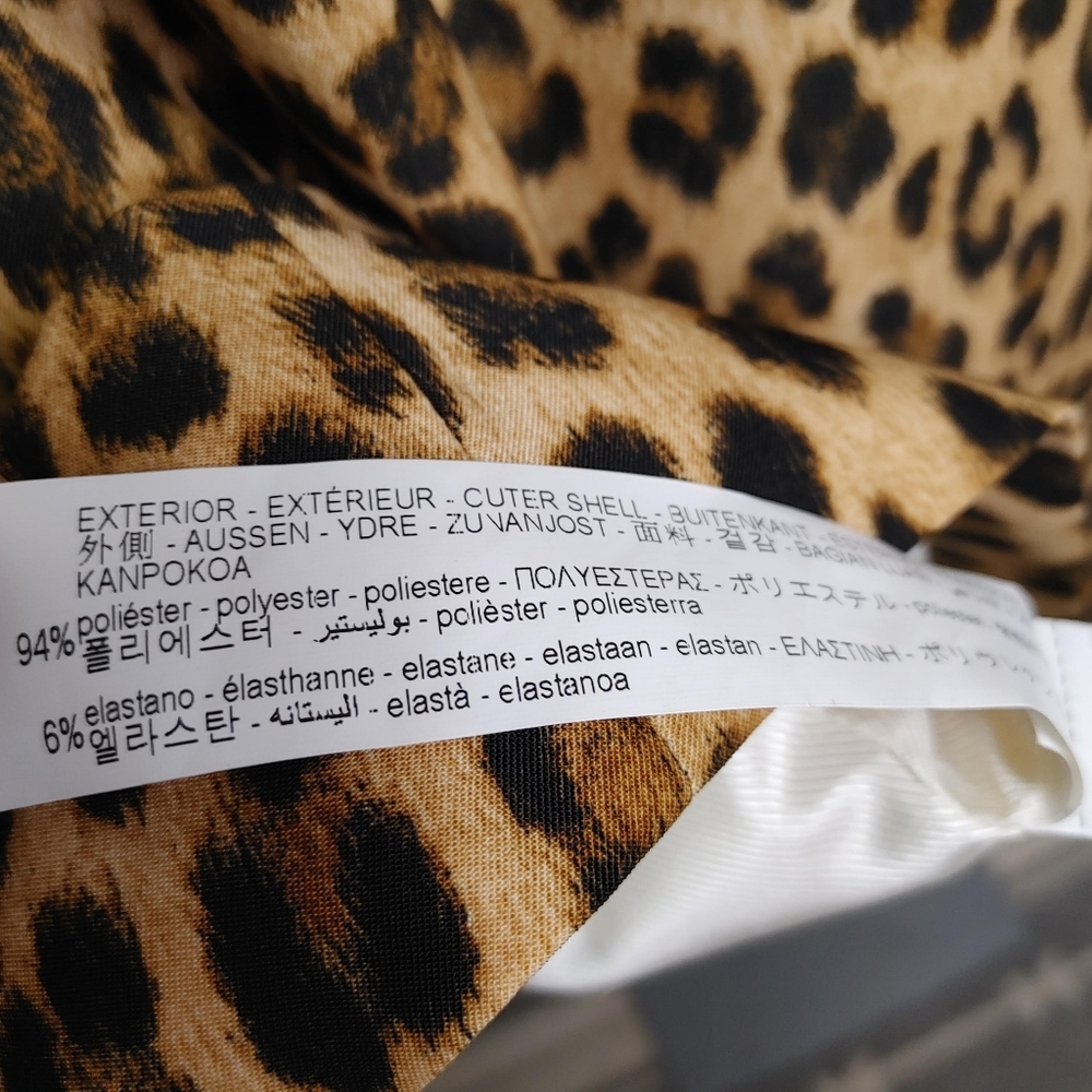 Zara Leopard Print Open Blazer Size XXL - Picture 11 of 12